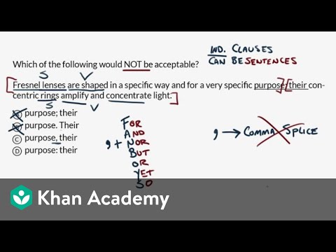 End-of-sentence punctuation — Harder example | Writing and Language Test | SAT | Khan Academy