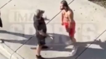 VIDEO | Jorge Masvidal gets into altercation outside of UFC 287 weigh-ins with a citizen, has to be held back