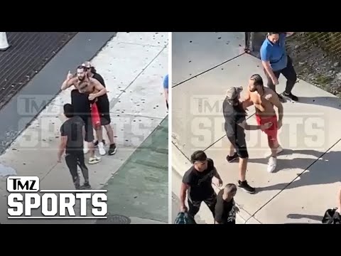 Jorge Masvidal Gets In Heated Altercation Outside UFC 287 Weigh-Ins, Held Back | TMZ Sports