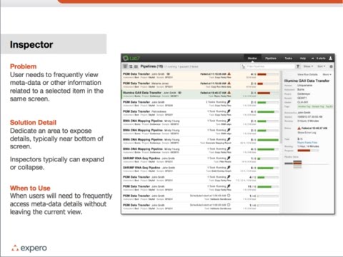 UI Design Patterns for Navigating Complex Data Sets (Online Seminar)