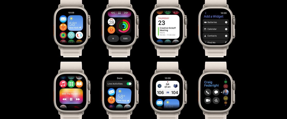 watchOS 10 concept visualizes new Home Screen with widgets, Live Activites, and more