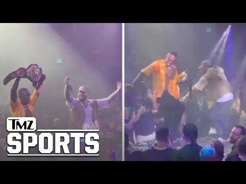 Israel Adesanya Celebrates KO Win Over Alex Pereira W/ Epic Party At Miami Club | TMZ SPORTS