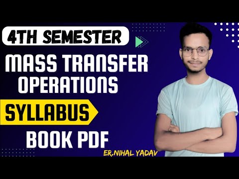 Mass transfer operation Syllabus|4th Semester MTO 1st Syllabus|MTO 1st Syllabus