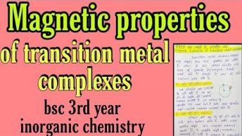 magnetic properties of transition metal complexes, magnetic behaviour, types of magnetic behaviour