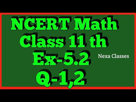 Class-11 Ex-5.2,Q-1,2 ( Complex Number And Quadratic Equation ) NCERT Math