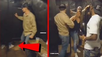 MAN CAUGHT HIS WIFE CAUGHT CHEATING IN MENS BATHROOM WITH ANOTHER DUDE! (PEOPLE CAUGHT LACKIN IN 4k)