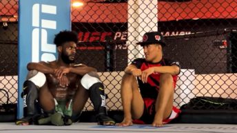 VIDEO | Aljamain Sterling and Raul Rosas Jr. squash their beef in post-UFC 287 training session