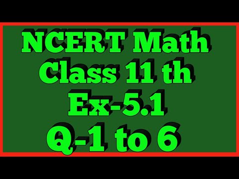 Class 11th,Ex-5.1,Q 1 to 6 (Complex Number And Quadratic Equation) Maths CBSE NCERT