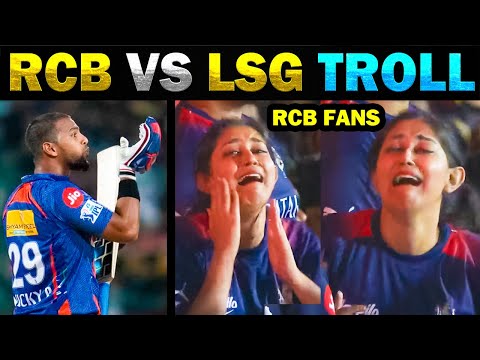 RCB VS LSG IPL TROLL 2023 | POORAN 62 (19) – TODAY TRENDING