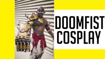 THIS IS DOOMFIST OVERWATCH COSPLAY SDCC 2017 SAN DIEGO COMIC-CON BLIZZARD HENCHMEN