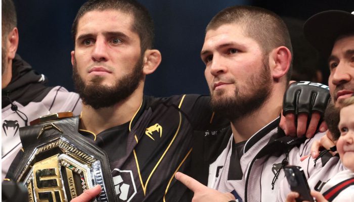 Coach admits Khabib Nurmagomedov was ‘concerned’ for Islam Makhachev in fight with Alexander Volkanovski