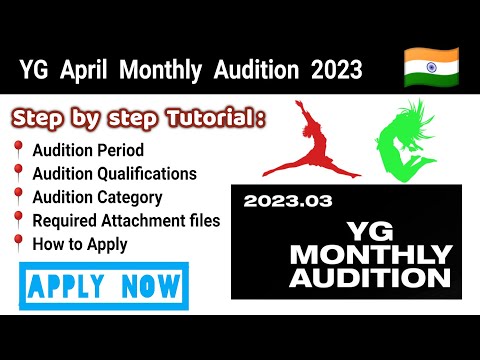 YG April Monthly Audition 2023 tutorial @Kpopaudition_update @Jayutube