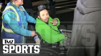 Gervonta Davis In Wheelchair At Super Bowl, Dealing With Ankle Injury | TMZ SPORTS