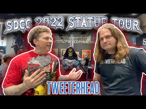 San Diego Comic Con 2022! TWEETERHEAD Statue Tour!