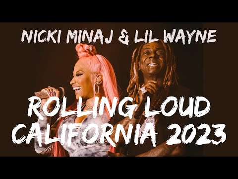 Lil Wayne and Nicki Minaj at Rolling Loud California 2023