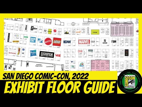 San Diego Comic-Con 2022 Exhibit Floor Map Guide (Swag, Exclusives & More)