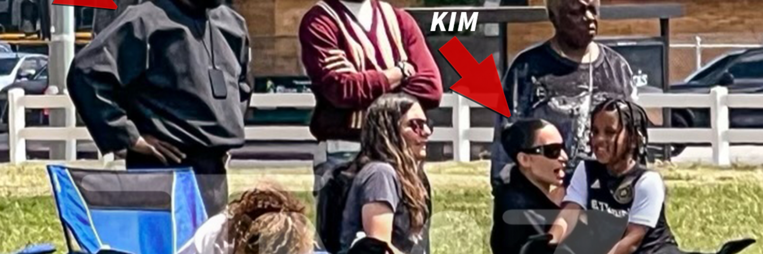 Kim & Kanye Continue to Co-Parent at Son Saint’s Soccer Game