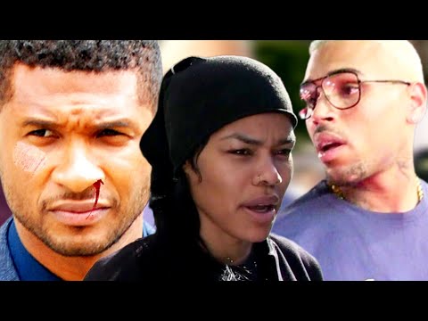 Usher Allegedly Jumped By Chris Brown & Entourage Defending Teyana Taylor At His Skating Party