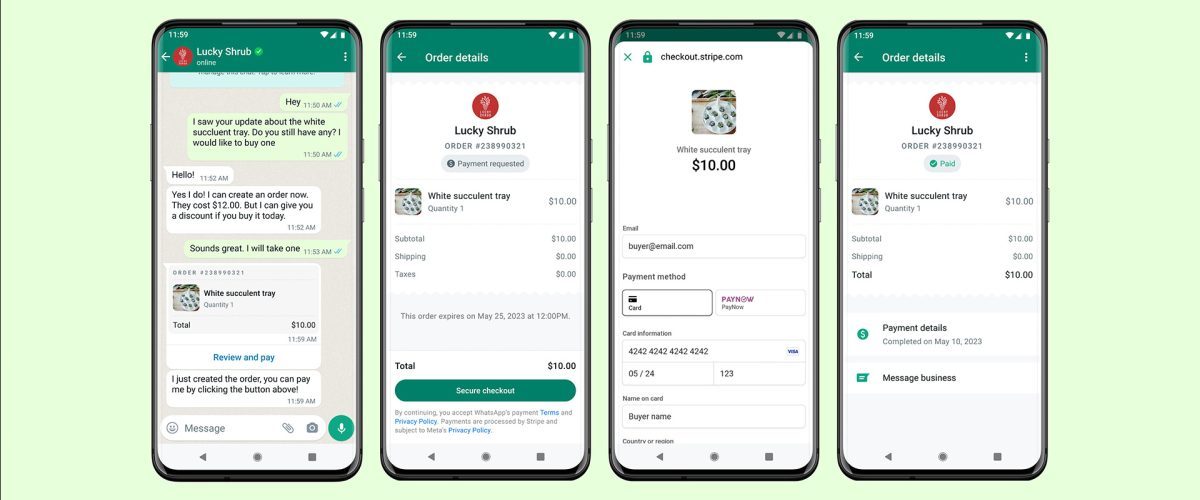 WhatsApp users in Singapore can now pay merchants directly from the app