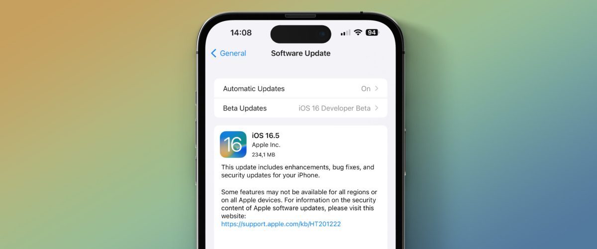 Apple releases updated iOS 16.5 RC beta ahead of public launch