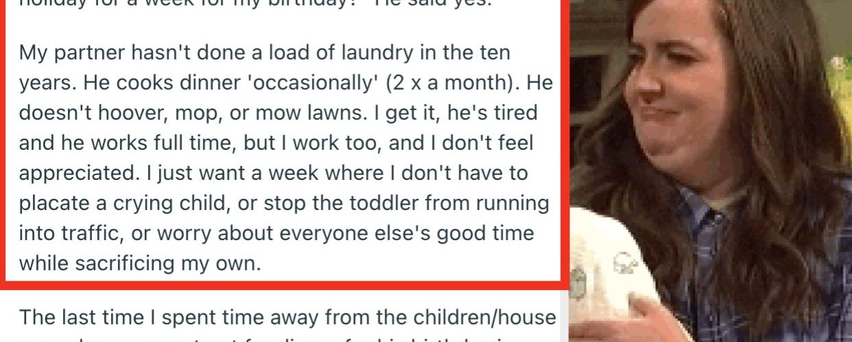 This Mom Asked To Take A Week-Long Vacation From Her Husband And Kids, And People Are Disgusted By Her Husband’s Reaction