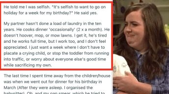 This Mom Asked To Take A Week-Long Vacation From Her Husband And Kids, And People Are Disgusted By Her Husband’s Reaction