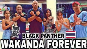 Wakanda Forever With Zoom To Thailand and Chocolate Man In Thailand In Pattaya Beach