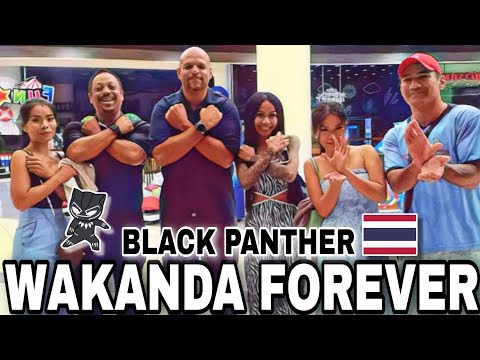 Wakanda Forever With Zoom To Thailand and Chocolate Man In Thailand In Pattaya Beach