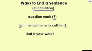 Ways to End a Sentence (full stop, comma, exclamation), English Lecture | Sabaq.pk |