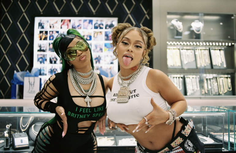 Cardi B Parties With Latto in Atlanta for ‘Put It on Da Floor Again’ Music Video