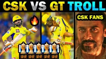 CSK VS GT IPL FINAL TROLL 2023 | JADEJA | CSK WON 5TH IPL TROPHY – TODAY TRENDING