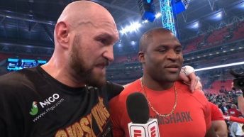 Francis Ngannou slams Tyson Fury as talk of boxing match again resurfaces: “Stop talking, and come try”