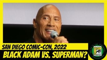 Rock Talks Superman Fight Black Adam SDCC San Diego Comic-Con 2022