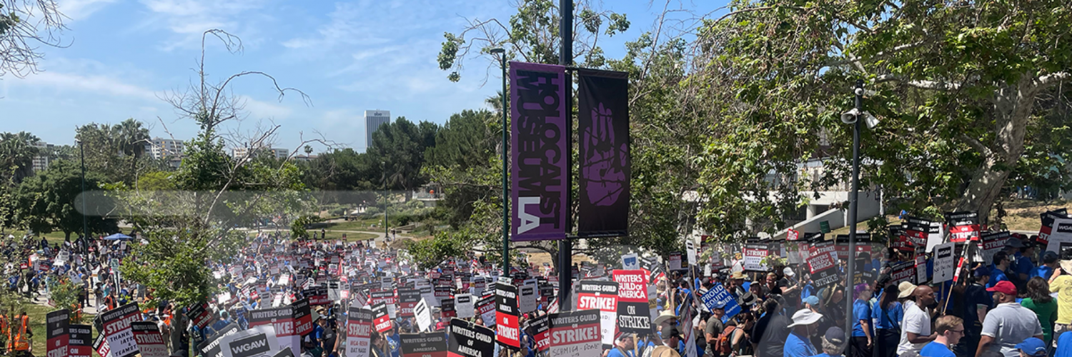 Thousands Join Writers’ Strike March & Rally In Los Angeles