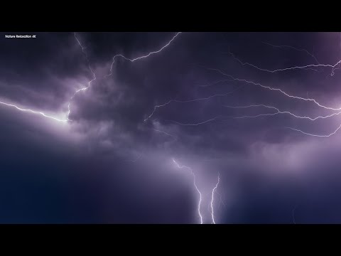 Heavy Thunderstorm Sounds | Relaxing Rain, Thunder & Lightning Ambience for Sleep | HD Nature Video