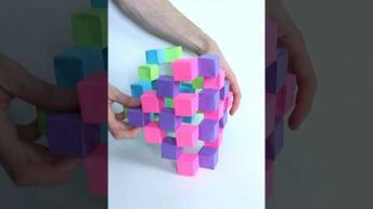 Origami Moving Cubes but More Complex (Jo Nakashima) #shorts