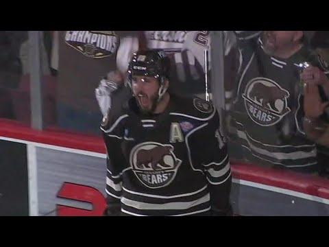 Hershey Bears coach Nelson talks before Game 6 of Calder Cup Finals