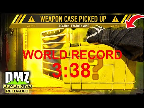 DMZ WORLD RECORD -Koschei Complex-Weapon Case Speedrun 3:38