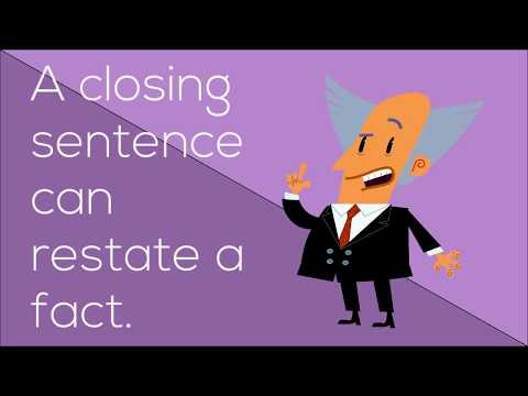 Lesson 4: Closing Sentence