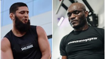 Khamzat Chimaev responds after Kamaru Usman tells him to “cut the f**king weight” and come fight: “You are the boogeyman but I am the Wolf”