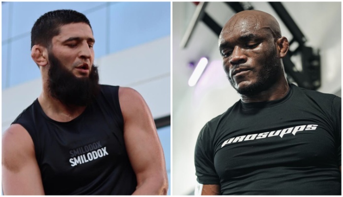 Khamzat Chimaev responds after Kamaru Usman tells him to “cut the f**king weight” and come fight: “You are the boogeyman but I am the Wolf”