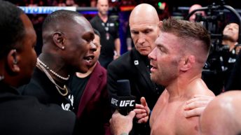 Israel Adesanya takes aim at Dricus du Plessis for “playing the victim” after heated confrontation at UFC 290