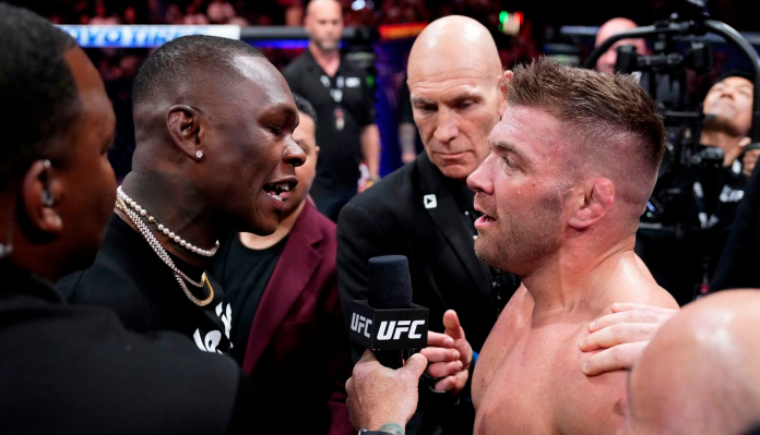 Israel Adesanya takes aim at Dricus du Plessis for “playing the victim” after heated confrontation at UFC 290