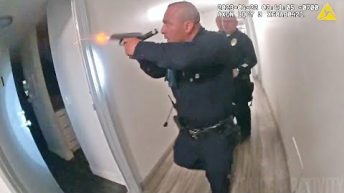 LAPD Cop Shoots at Suspect During a Domestic Disturbance Call at an Apartment Complex