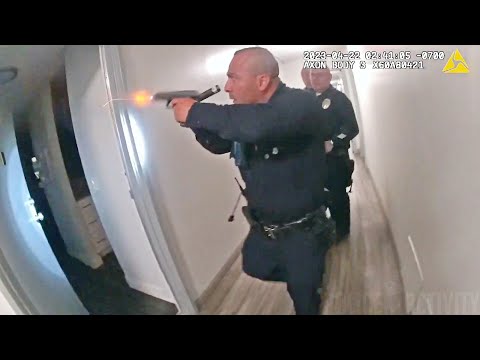 LAPD Cop Shoots at Suspect During a Domestic Disturbance Call at an Apartment Complex