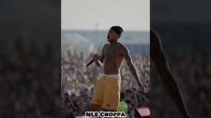 NLE Choppa dancing on Rolling Loud 2023