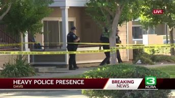 Police investigate crime scene at Davis apartment complex