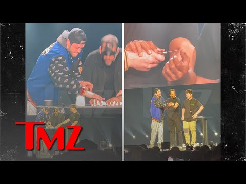 Pete Davidson Helps David Blaine Perform Stomach-Churning Magic Trick | TMZ