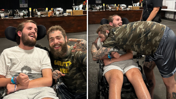 Post Malone Meets Fan Who Suffered Brain Hemorrhage Backstage at Show