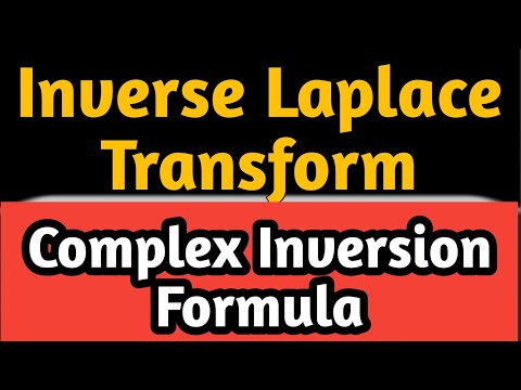 Complex Inversion Formula for Laplace transform | Inverse Laplace Transform